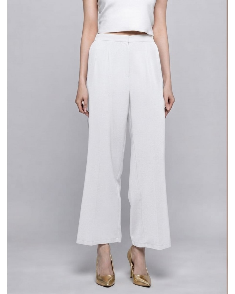 White Valentino Palazzo Pants