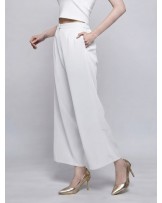 White Valentino Palazzo Pants