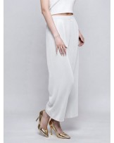 White Valentino Palazzo Pants