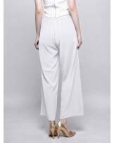 White Valentino Palazzo Pants