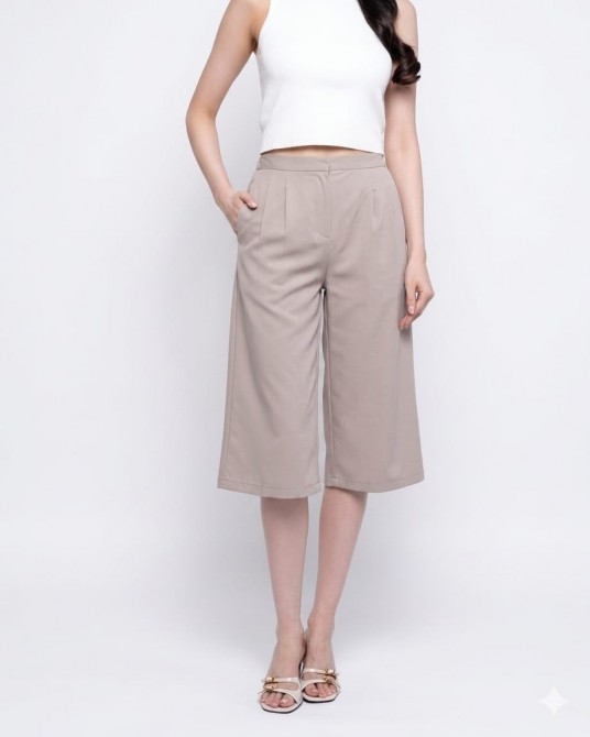 Khakis Cropped Culottes