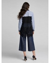 Elora Lace Denim Set