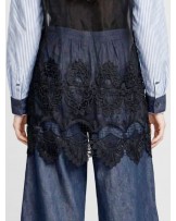 Elora Lace Denim Set