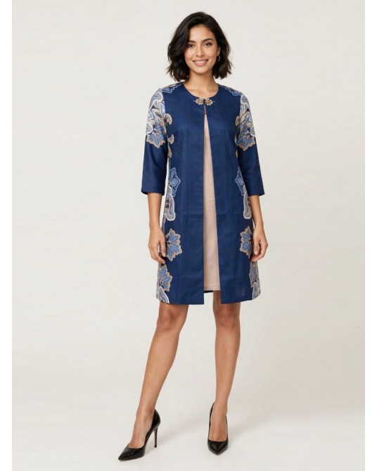 Aurelia Navy Floral Dress