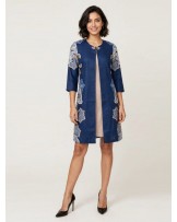 Aurelia Navy Floral Dress