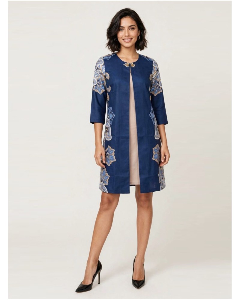 Aurelia Navy Floral Dress