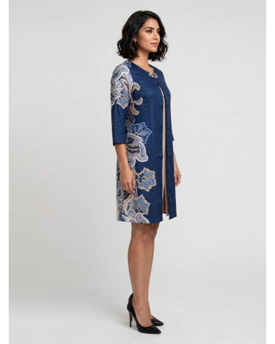 Aurelia Navy Floral Dress