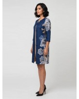 Aurelia Navy Floral Dress