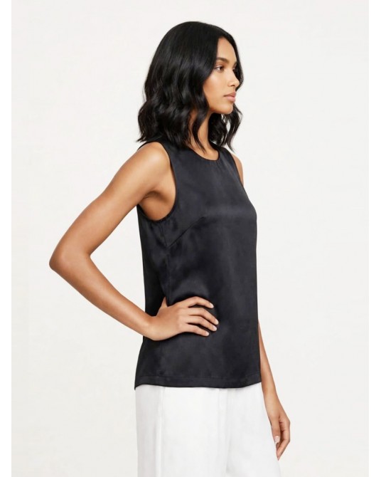 Freeya Black Satin Sleeveless