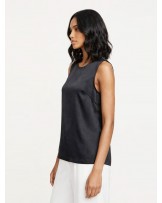 Freeya Black Satin Sleeveless
